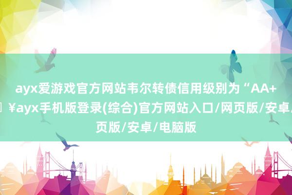 ayx爱游戏官方网站韦尔转债信用级别为“AA+”-🔥ayx手机版登录(综合)官方网站入口/网页版/安卓/电脑版