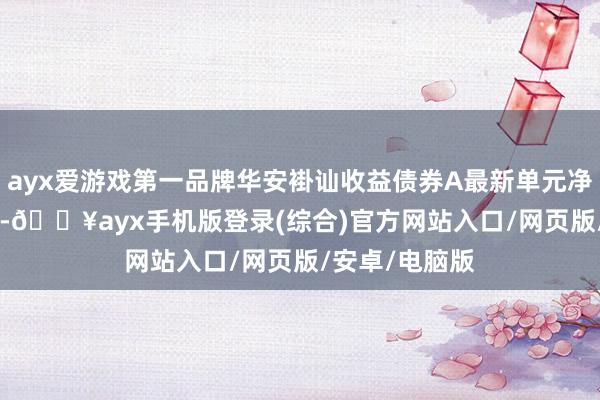 ayx爱游戏第一品牌华安褂讪收益债券A最新单元净值为1.274元-🔥ayx手机版登录(综合)官方网站入口/网页版/安卓/电脑版
