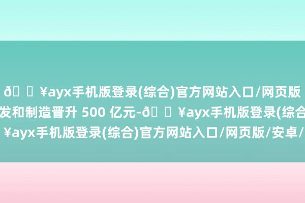 🔥ayx手机版登录(综合)官方网站入口/网页版/安卓/电脑版公司研发和制造晋升 500 亿元-🔥ayx手机版登录(综合)官方网站入口/网页版/安卓/电脑版
